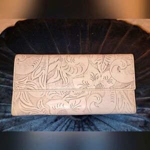 Vintage Lodis Tooled Leather Wallet